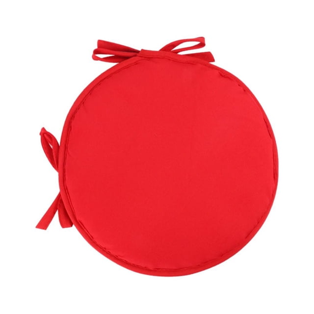 Baohd 1/2/3/5 Profitez du Confort Coussin de Siège Rond Non Décolorant Coussin de Chaise Doux et Confortable Rouge Vif 1 Pce