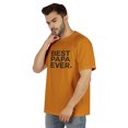 thumbnail image 4 of Inkmeso T-Shirt à Col Rond pour Hommes avec Imprimé Graphique Best Papa Ever.€ T-Shirt pour la Fête des Pères, 4 of 7