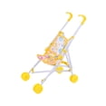 thumbnail image 2 of Milaget Poussette pour Poupée Bébé, Jeu d'Imitation, Décoration de Maison de Poupée, Jouet Chariot Poussoir Jaune, 2 of 9