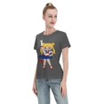 thumbnail image 4 of T-Shirt Basique à Manches Courtes pour Femmes Sailor Moon Édition Q Tsukiha, 4 of 6
