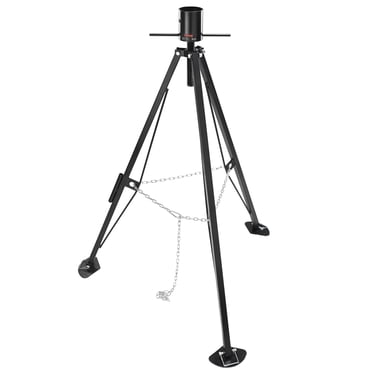 VEVOR Stabilisateur de Trépied de 5e Roue, Capacité de Charge de 5000 Lb Stabilisateur de Trépied de Cinquième Roue, Stabilisateur à Col de Cygne pour VR à Hauteur Réglable de 35 Pouces-57 Pouces, Cric de Trépied pour Remorques de Cinquième Roue, VR et Campeurs