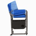thumbnail image 3 of Kamp-Rite Portable Director's Camping Chair w/Table & Cup Holder, Navy/Tan, 3 of 5