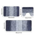 thumbnail image 3 of SSZMDLB Microfiber Bath Rugs, Bathroom Rugs, Shower Rugs with Toilet Mat, Absorbent Microfiber Plush Non-Slip Rugs, Washable Bath Mat Set for Floor, Tub, Shower, 3 of 7