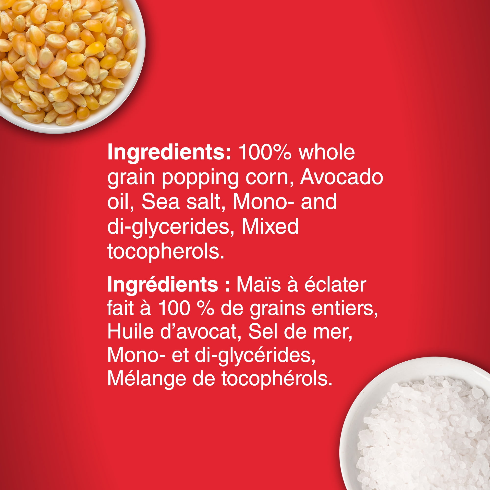 Maïs soufflé au micro-ondes avec de l’huile d’avocat Orville Redenbacher (5 sacs, 77g)