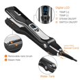 thumbnail image 2 of Salon Steam Hair Straightener Professional Nano Titanium Ceramic Steam Flat Iron with Removable Comb+Digital LCD+5 Level Adjustable Temperature+Auto Temperature Lock, Black, 2 of 8