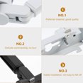 thumbnail image 2 of Miangastore Adjustable Wall Mount Speaker Bracket White 1Set 6.1X2.6X1.8In, 2 of 8