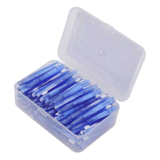 Interdental Brush, Efficient Braces Cleaner 60Pcs For Children For Orthodontic Care Blue