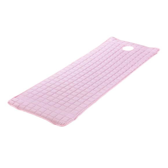 Thicken Massage Table Mattress Bed Sheet with Face Hole 75x28" Pink