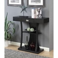 thumbnail image 2 of Convenience Concepts Newport Table Console Harri, Fini Bois Noir, 2 of 4