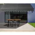 thumbnail image 1 of ALEKO Auvent Rétractable pour Terrasse Résidentielle à Cadre Noir 12 X 10 Pi, Couleur Noire, 1 of 7