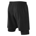 thumbnail image 4 of TFixol Men's High-Performance Double-Layer Training Shorts - Stretch Fit for Basketball, Running & Gym - Quick-Dry Fabric - Black - EU XXL, 4 of 6