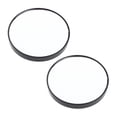 thumbnail image 2 of HILABEE Wall Bracket Magnifying Mirror, 2 Pieces Cosmetic Mirror 10x - Black, 9cm, 2 of 9