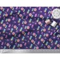 thumbnail image 3 of Soimoi Moss Georgette Fabric Donuts Food Fabric Prints By Yard 42 Inch Wide, 3 of 5