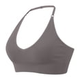 thumbnail image 1 of MIASHUI Bras for Women Halterneck Sports Bra Backless Deep V Neck Sports Bustier Padded Gym Bra Backless Adjustable Straps, 1 of 4