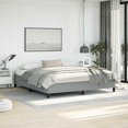 thumbnail image 1 of vidaXL Bed Frame Light Grey 193x203 cm King Fabric, 1 of 7