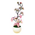 thumbnail image 3 of facefd artificial Plant Potted Arrangement Artificial Potted Flowers for Home Decorations Pink, 3 of 5