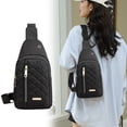 thumbnail image 1 of Chmadoxn Office Storage & Organization,Closet Organizers and Storage, Fashionable Embroidery Diamond Shoulder Bag Large Capacity Watertight Backpack With Data Hole shoulder messenger pouch, 1 of 6