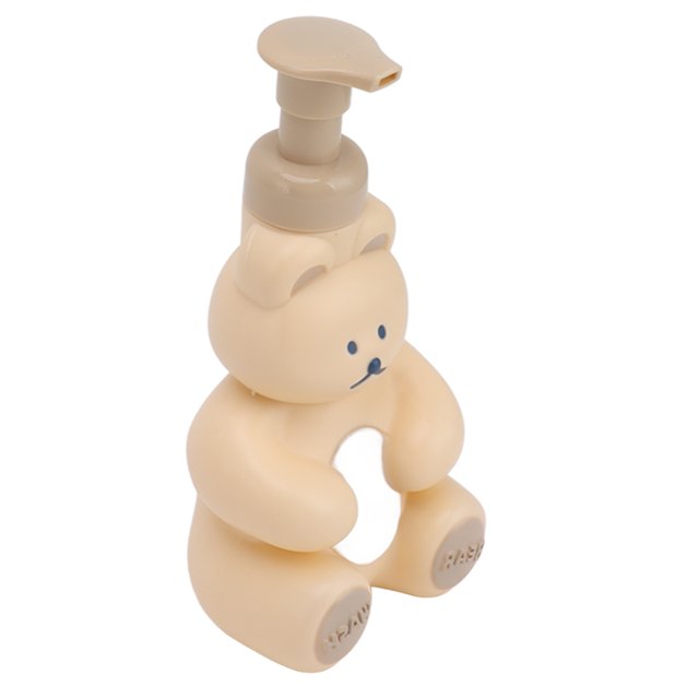 Empty Liquid Hand Dispenser Bottle Cartoon Bear Shape Shower Container Pump Bottle For Hand Washing