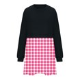 thumbnail image 4 of EQWLJWE Robes d'Automne pour Femmes 2023 Mode Femmes Décontracté Ample Col Rond Manches Longues Confortable Robes Imprimées Robe Chandail à Carreaux Imprimée Robes d'Automne pour Filles Robes de Retour à la Maison 2023, 4 of 6