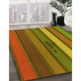 thumbnail image 3 of Ahgly Company Tapis Rectangulaire Lavable en Machine Intérieur Transitionnel Acajou Brun, 7 Pieds x 9 Pieds, 3 of 7