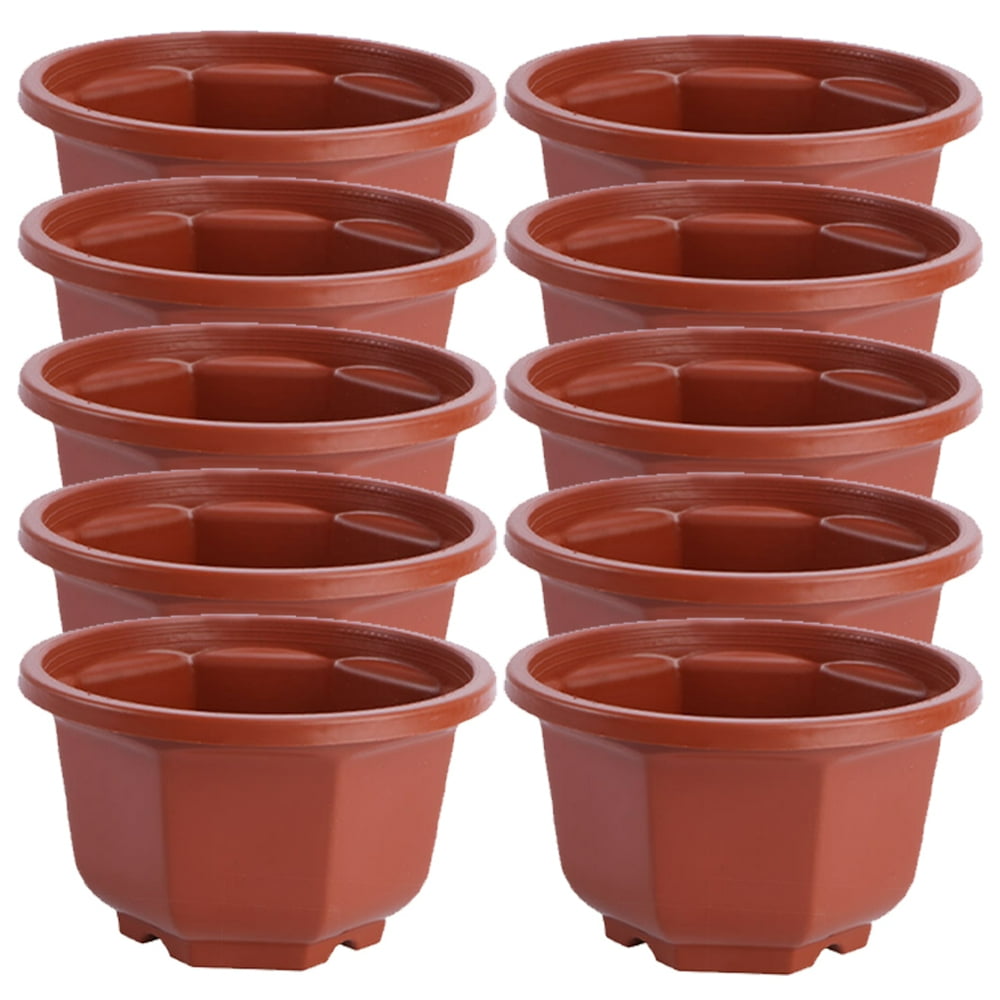 MesaSe 10 Pcs Flowerpot Pots for Plants Indoor Plant Pots Planter Bowl Pots for House Plants Balcony Flower Basket Flower Pots