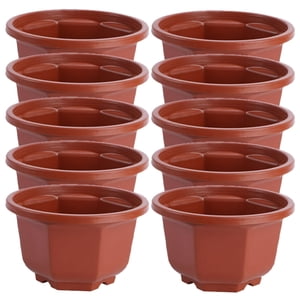 MesaSe 10 Pcs Flowerpot Pots for Plants Indoor Plant Pots Planter Bowl Pots for House Plants Balcony Flower Basket Flower Pots