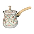 thumbnail image 3 of simhoa Arabic Coffee Pot with Pouring Spout Heat Resistant Handle Multifunctional Maple 550ml, 3 of 8