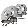 thumbnail image 1 of Callahan Brake Parts Front and Rear Brake Kit For Mercedes-Benz E350 2006 [Model Specific] Replacement Drilled Slotted Brake Rotors with Ceramic Brake Pads, 1 of 4