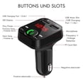thumbnail image 4 of Riforla Car Kit Handsfree Wireless Bluetooth FM LCD MP3 Player USB Charger Car Bluetooth MP Black, 4 of 8