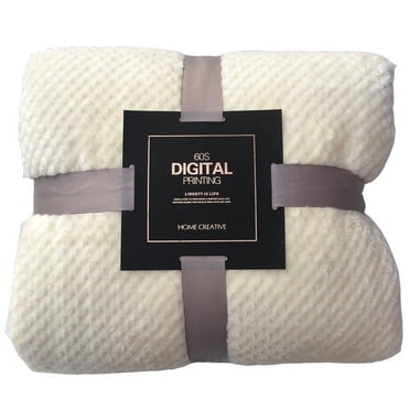 XZNGL Fleece Blankets Soft Warm Plaid Fleece Bed Blanket Large Mesh Flannel Blankets Thick Breathable