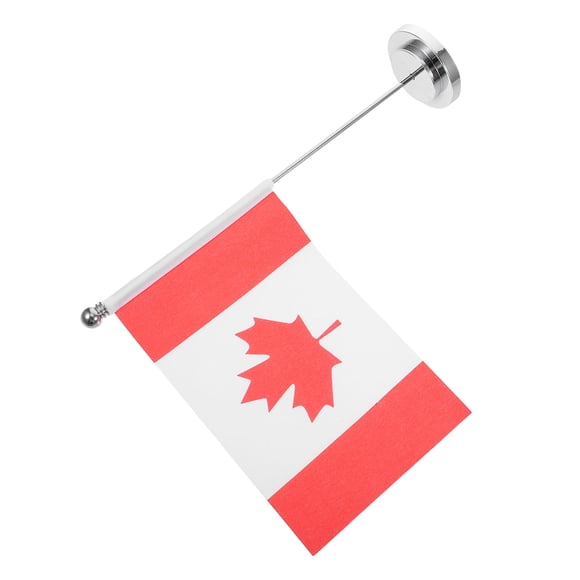 FONWILYO Canada Desk Flag with Unique Maple Leaf Design for Home and Office Decor