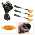 thumbnail image 3 of Car Grille Light Bumper Grille Lamp Grill Light Replacement Front Grille Light Grille Light For  3pcs Car Grille Light With Harness High Brightness Fit For    2010-2014 2017-up, 3 of 8