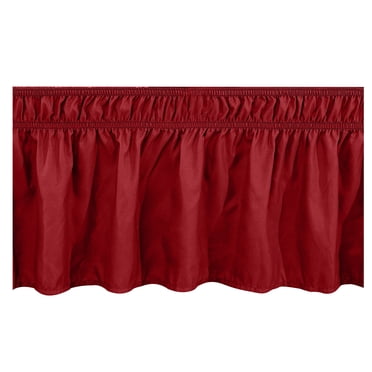 Wrap Around Bed Skirt Bed Skirt Wrap Around Elastic Ruffles with Elastic Belt