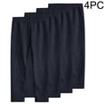 thumbnail image 4 of YUNAFFT Girls Stretchy Soft Leggings 3-12Y 4-Pack Lycra Spandex Pure Color Breathable Base Layer Pants, 4 of 9