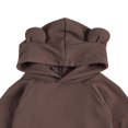 thumbnail image 4 of Newborn Baby 2-piece Long Sleeve Solid Color Hoodie and Pants Outfit Set, 4 of 7