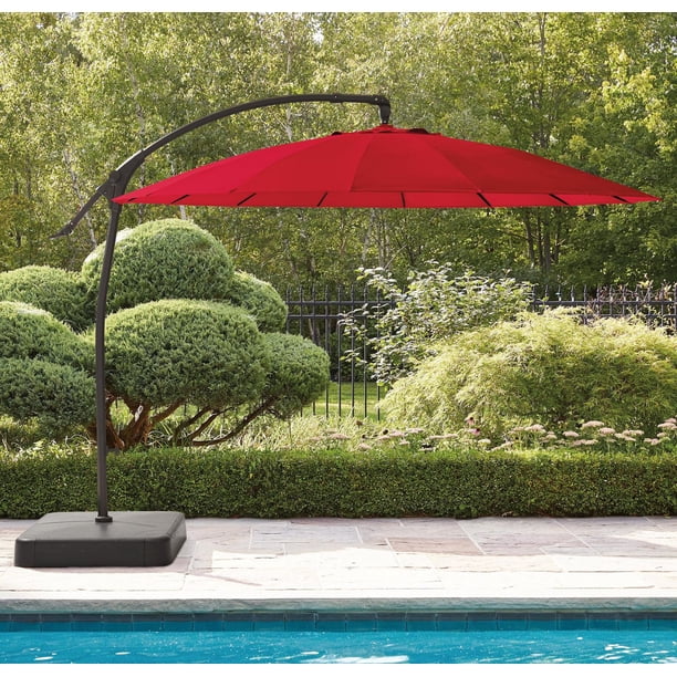 homethreads patio umbrella Affordable & Best 9 ft with Fringe 5 Years Fade SimplyShade Catalina 9' Octagon Push