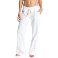 thumbnail image 1 of Timegard Pantalon en Coton pour Femmes, Automne, Décontracté, Ample, Jambe Droite, Pantalon Uni Léger, 1 of 7