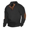 thumbnail image 1 of Birdeem Chandail à Col Montant Manches Longues Style Bouton pour Hommes, 1 of 7