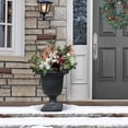 thumbnail image 3 of Tierra Verde 19" x 23" Crescendo Urn Planter In Slate, Made from recycled materials, 3 of 9