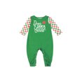 thumbnail image 3 of ITFABS Christmas Family Pajamas Set, Letter Print Tops+Lattice Pants/Romper, 3 of 9