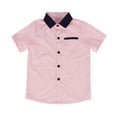 thumbnail image 1 of Birdeem Chemises pour Enfants Manches Courtes Graphique Uni Chemise Fine Décontractée pour Garçon de 3 à 11 Ans Chemise à Manches Courtes pour Enfants, 1 of 1