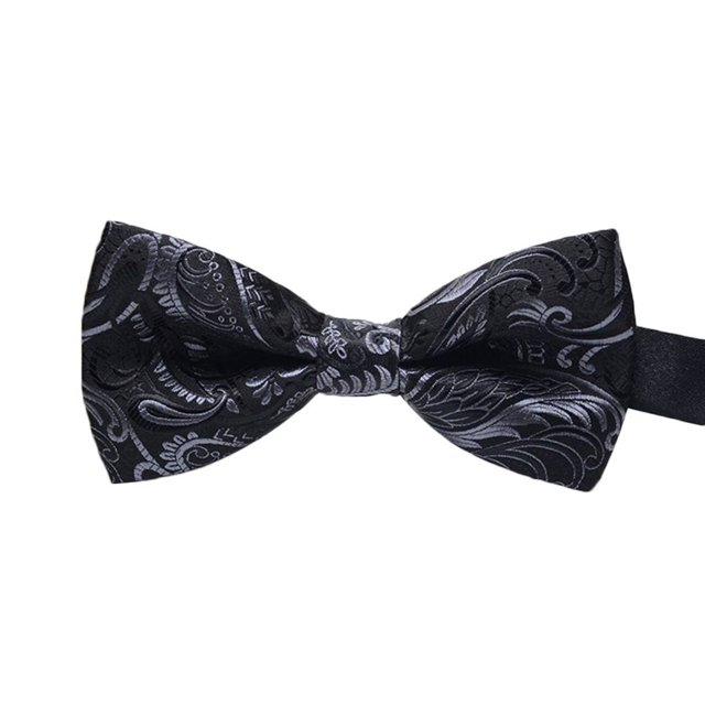 kurtrusly Men Colorful Pattern Formal Necktie Adult Male Business Meeting Wedding Polyester Yarn Bowtie
