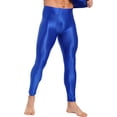 thumbnail image 2 of Kvysinly Men's Compression Long Pants Gym Workout Tights Trousers Seamless Quick Dry Base Layer Leggings Blue XXL, 2 of 6