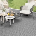 thumbnail image 2 of Costway 36 PCS Interlocking Deck Tiles 12" x 12" Waterproof All Weather Flooring Covering Grey, 2 of 9