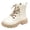 Beige, variant on Wxirdiow Girls Boys Barefoot Boots Ankle Boots Kids Lace Up Work Boot Girls Boots Riding Shoes Western Cowboy Boot Beige Size,9-9.5 Years