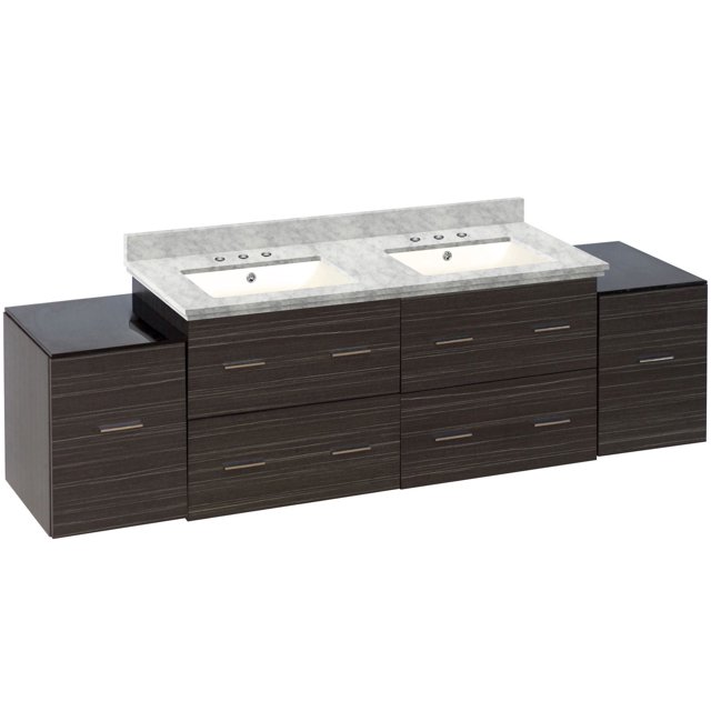 American Imaginations 76-in. W Vanity Set Grey AI-19020