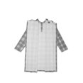 thumbnail image 4 of Robe à Carreaux Grise Adaptive à Dos Ouvert pour Homme, 4 of 6