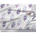 thumbnail image 2 of Soimoi Poly Georgette Fabric Leaves & Floral Block Print Fabric by Yard 42 Inch Wide, 2 of 4