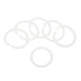thumbnail image 1 of Unique Bargains 1.8' OD 1.4' ID Loose Leaf Rings Binder Ring Plastic O Rings, White, 50 Count, 1 of 6