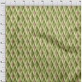 thumbnail image 4 of oneOone Velvet Lime Green Fabric Ikat Craft Projects Decor Fabric Printed By The Yard 58 Inch Wide, 4 of 4